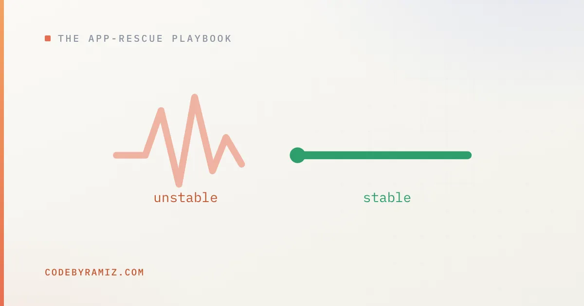 Before You Rewrite an Inherited App, Stabilize It